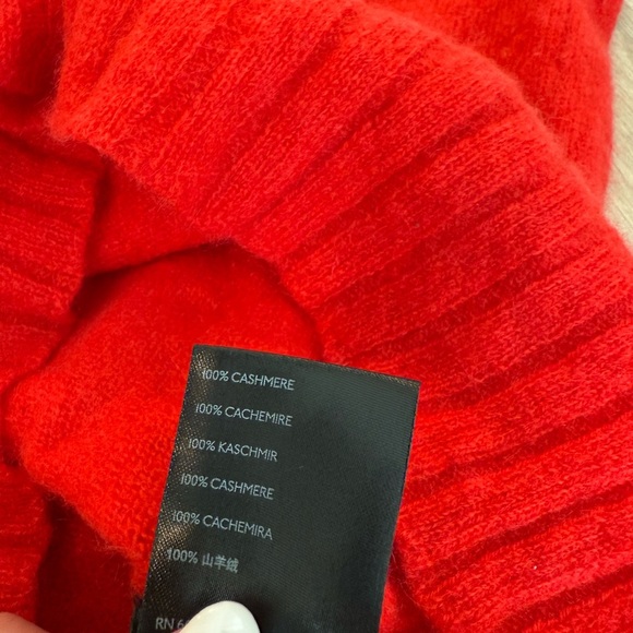 Red Anthropologie Cashmere Sweater - Picture 4 of 4